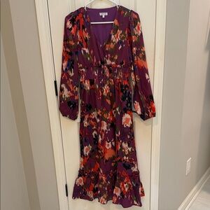 Boutique Floral Purple Women's Dress